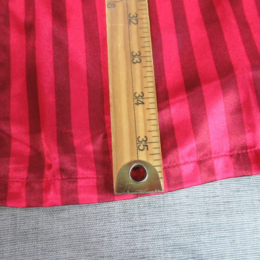 Alexander del Rossa Robe Womens Size Medium Red Striped Satin Lounge Modern - Picture 5 of 8